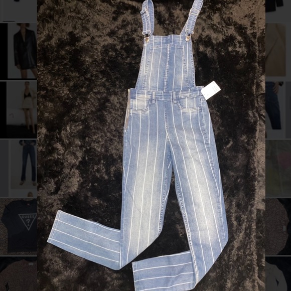 H&M striped denim overalls - Picture 4 of 6